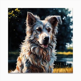 Dog Painting 1 Canvas Print
