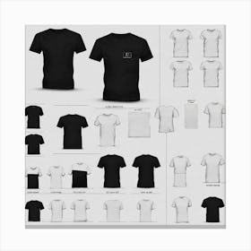 T - Shirt Mockup 2 Canvas Print