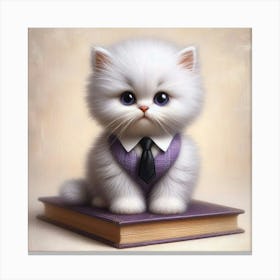 Business Cat Canvas Print