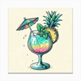 Tropical cocktail 5 Canvas Print