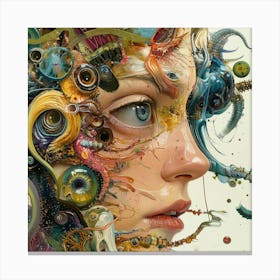 Woman'S Head 11 Canvas Print