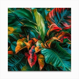 Tropical Leaves Canvas Print