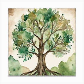 The leafy tree Canvas Print