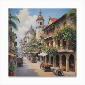 Old Manila Philippines  Canvas Print