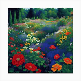 Flower Garden Canvas Print