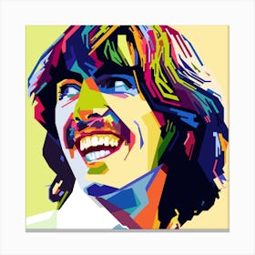 George Harrison Style WPAP Canvas Print