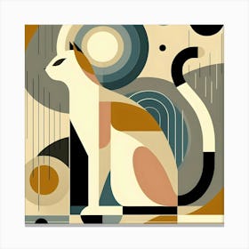 Abstract Cat Canvas Art Canvas Print