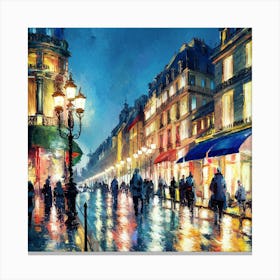 Paris At Night 8 Canvas Print