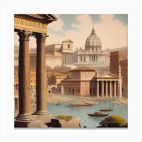 Rome Vintage Canvas Print
