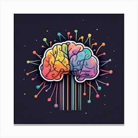 Colorful Brain 33 Canvas Print