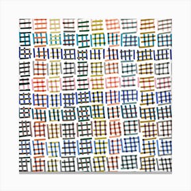 Plaid Squares Canvas Print