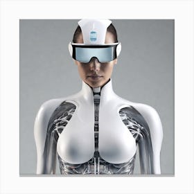 Cyborg Woman Canvas Print