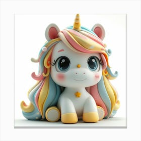 Unicorn Figurine 92 Canvas Print