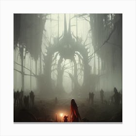 Forest In The Fog Canvas Print