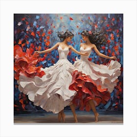 Two Dancers Canvas Print