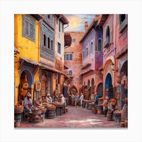Moroccan Market 3 Canvas Print
