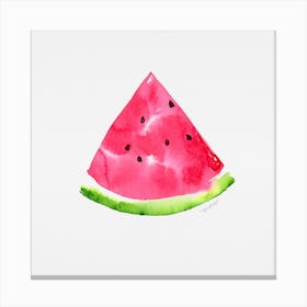 Watermelon Watercolor Artwork Canvas Print