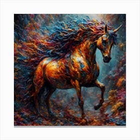 Horse Of Fire Canvas Print