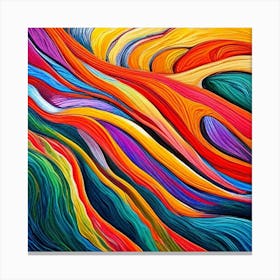Rainbows of Abstract Canvas Print