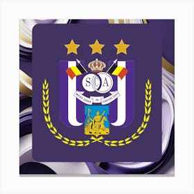 R.S.C. Anderlecht Logo Wall Art 16 Canvas Print