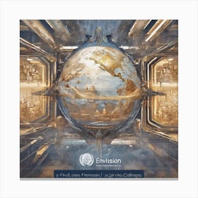 Earth In Space Canvas Print