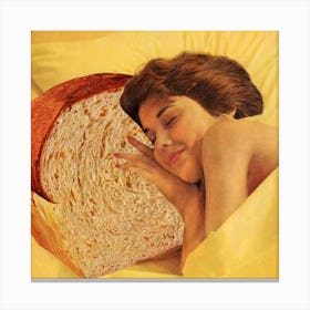 Bread Dreams Square Canvas Print