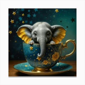 Elephant In A Teacup Lienzo