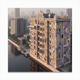 Chinese Building Canvas Print