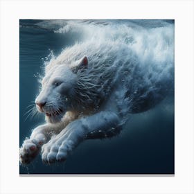 White Tiger 1 Canvas Print