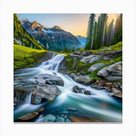 Rocky Mountain Stream Canvas Print