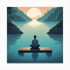 Meditation art Canvas Print