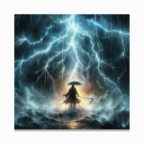 Lightning In The Sky 45 Canvas Print