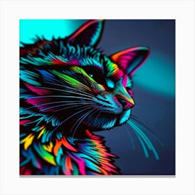 Feline Creative Cat Illustration 52 1 Canvas Print