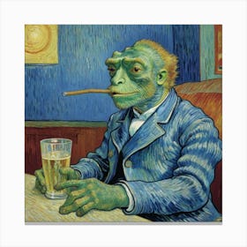 Lizard at the Pub Canvas Print