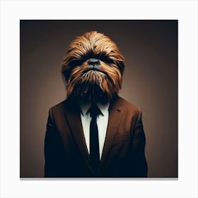 Chewbacca In A Suit Canvas Print