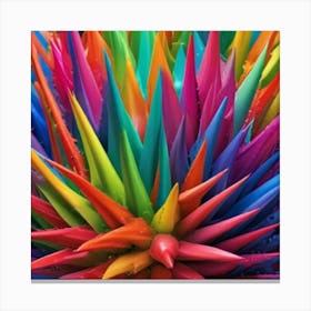 1000013733 Colored spikes Canvas Print