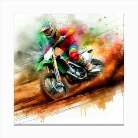 Motocross Rider 2 Canvas Print