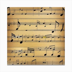 Music Sheet 1 Canvas Print