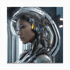 Futuristic Woman 124 Canvas Print