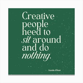 Creative People Square Canvas Print