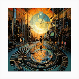 Clockwork City 2 Canvas Print