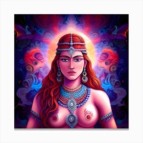 Psychedelic Goddess Canvas Print