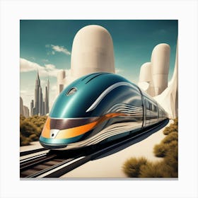 Futuristic Train 3 Canvas Print