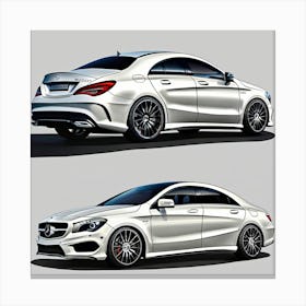 Mercedes CLA Coupe Canvas Print