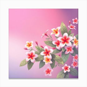 Pinky flowers Canvas Print