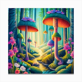 Mushroom Forest Canvas Print