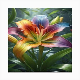 Rainbow Lily 1 Canvas Print