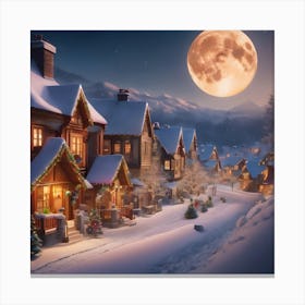 Christmas Village Canvas Print