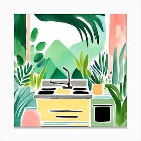 Kitchen Jungle Dreams 01 Canvas Print