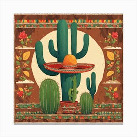 Mexican Cactus 49 Canvas Print